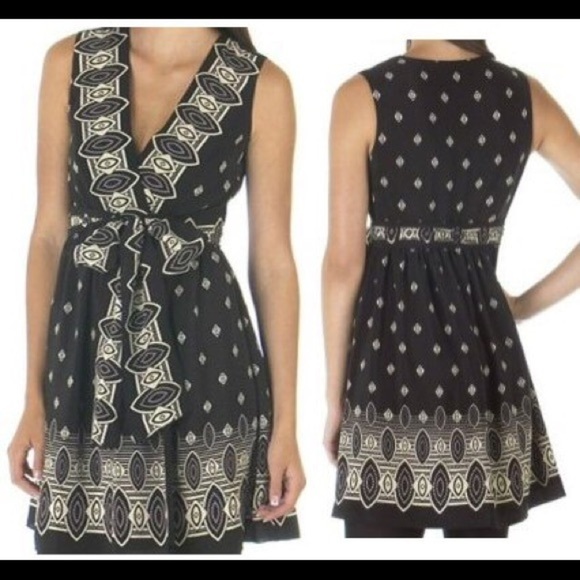 Anna Sui for Target black and white wrap dress - Picture 3 of 6